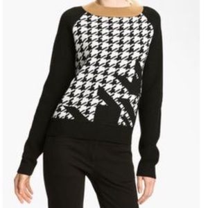 3.1 Phillip Lim Houndstooth Color Block Sweater
